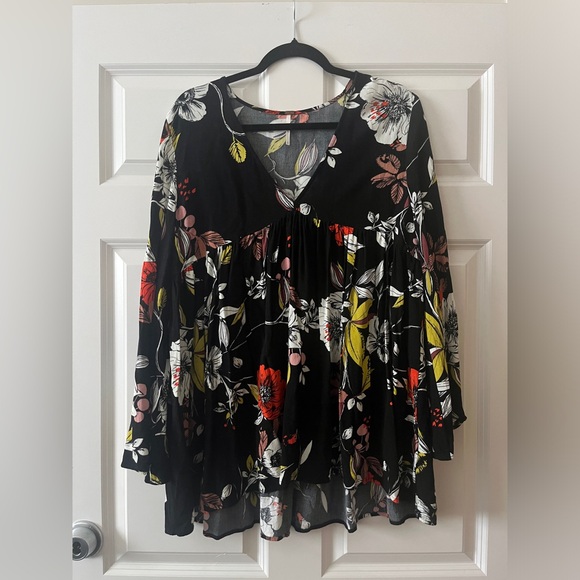 Free People Bella Print Floral Top - Picture 2 of 5